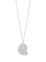 NO MORE SEA SNAIL NECKLACE SILVER