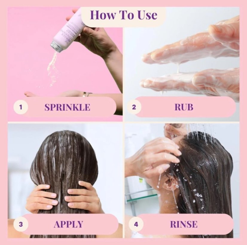 The POWDER SHAMPOO Nourishing Repair Conditioner For Thick, Damaged & Frizzy Hair Geranium & Rosemary