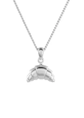 NO MORE Croissant Necklace Silver