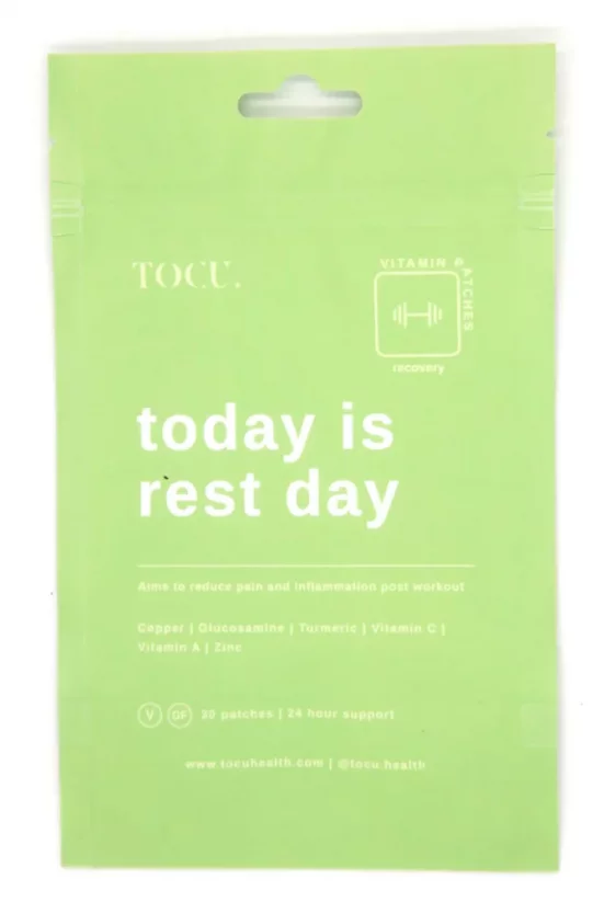 TOCU TODAY IS REST DAY RECOVERY VITAMIN PATCHES náplasti 30ks