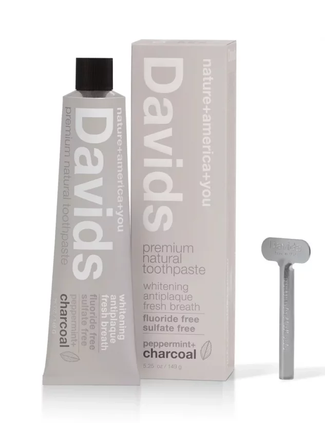 DAVIDS Premium toothpaste Charcoal&Peppermint 149g