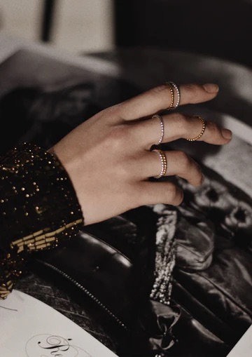 NO MORE Champagne Ring Silver