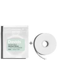 Davids zubní nit / celé balení + refill / mint / 60m