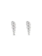 NO MORE SEA HORN EARRINGS SILVER