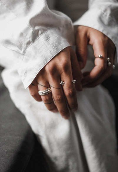 NO MORE Mills Bomb Multisize Ring Silver