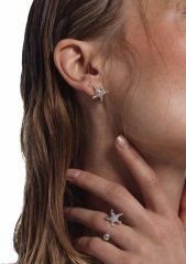 NO MORE SEA STAR EARRINGS SILVER