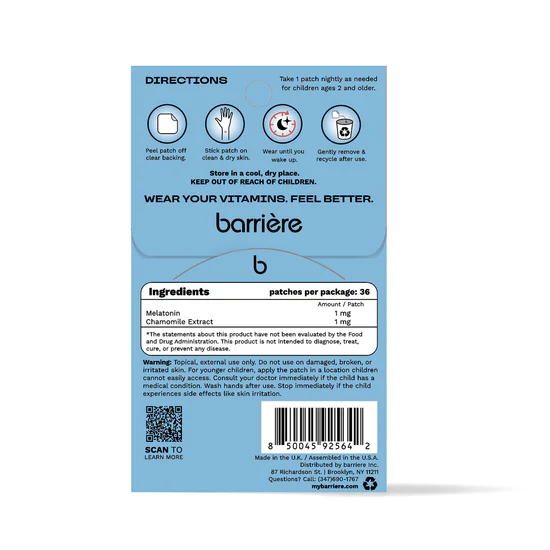 BARRIÈRE Kids Nightly Sleep Patch (36-pack) - Color: Sleepy Galaxy