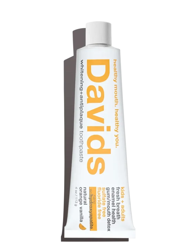 Davids KIDS + ADULTS nano-hydroxyapatite premium toothpaste Orange & Vanilla 113g