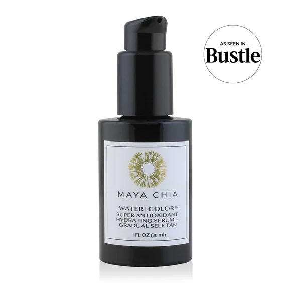 MAYA CHIA Water | Color Tinted Super Antioxidant Hydrating Serum + Gradual Sunless Tanner 30ml
