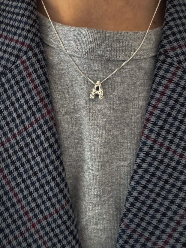 NO MORE Letter Necklace