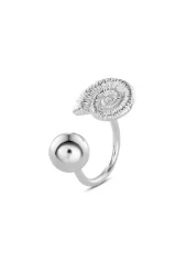 NO MORE SEA SNAIL OPEN RING SILVER