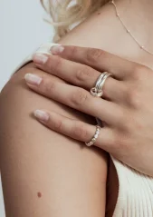 NO MORE Crushing It Open Ring Silver