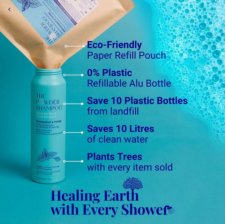 The POWDER SHAMPOO Purifying Shampoo For Oily Scalp & Limp Hair