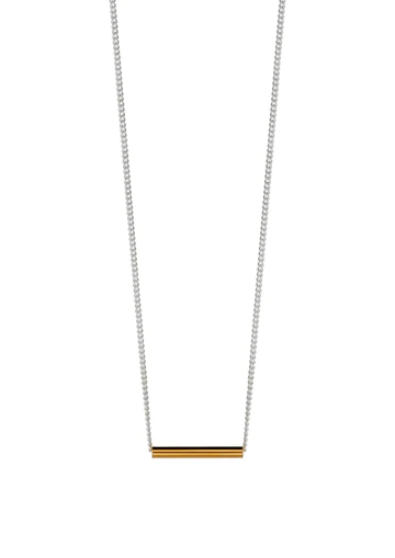 NO MORE Pipe Necklace Gold