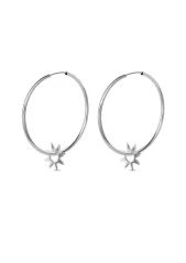 NO MORE SEA SUN NOMAD HOOPS SILVER