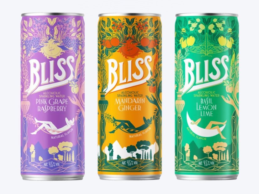 BLISS Alkoholická perlivá voda 33cl