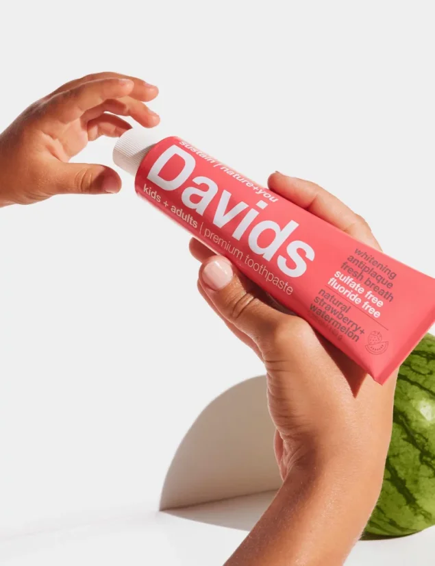 DAVIDS KIDS + Adults Premium Toothpaste Strawberry&Watermelon 149g