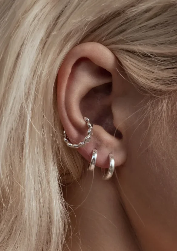 NO MORE Crushing It Ear Cuff Silver