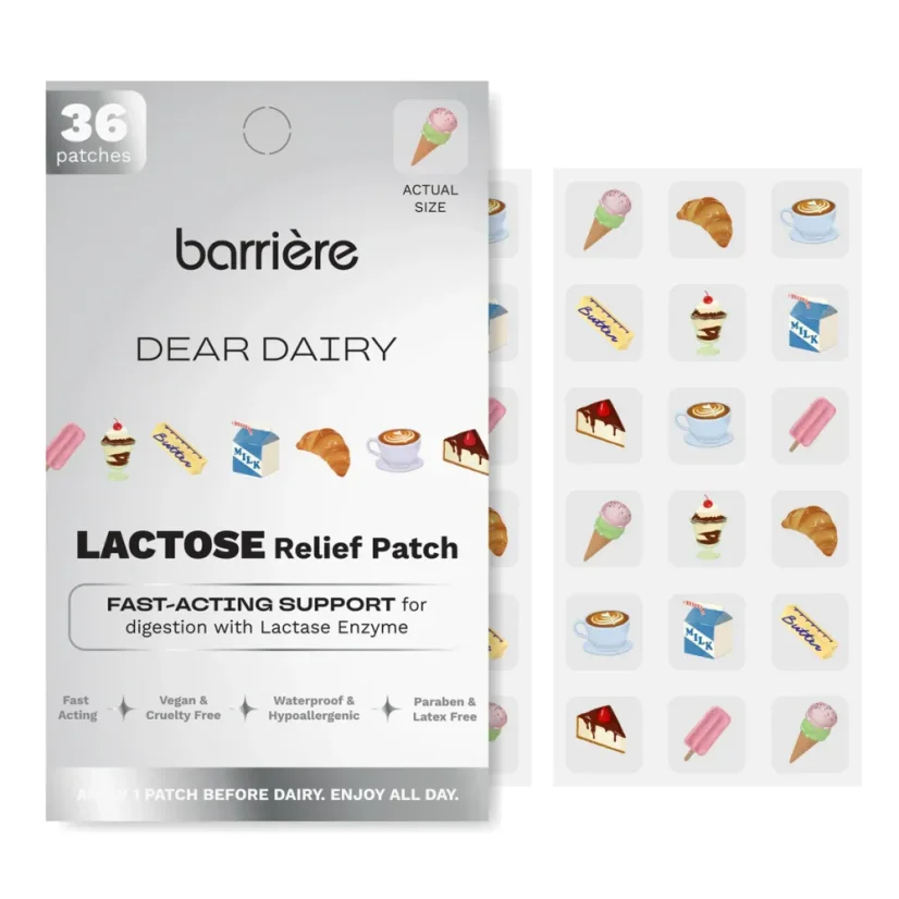 BARRIÈRE Náplasti Dear Dairy - náplasti pro podporu trávení laktózy