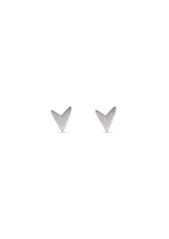 NO MORE Love Stud Earrings Silver