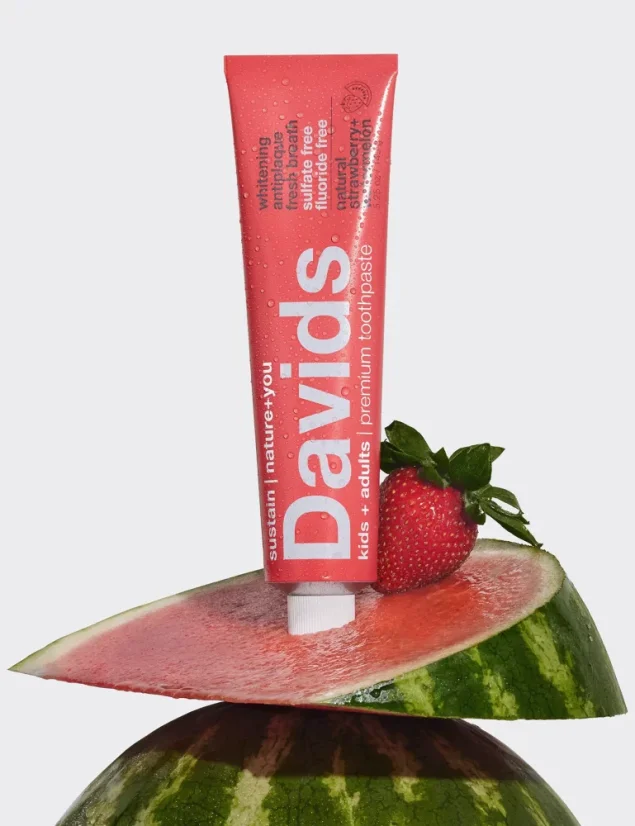DAVIDS KIDS + Adults Premium Toothpaste Strawberry&Watermelon 149g