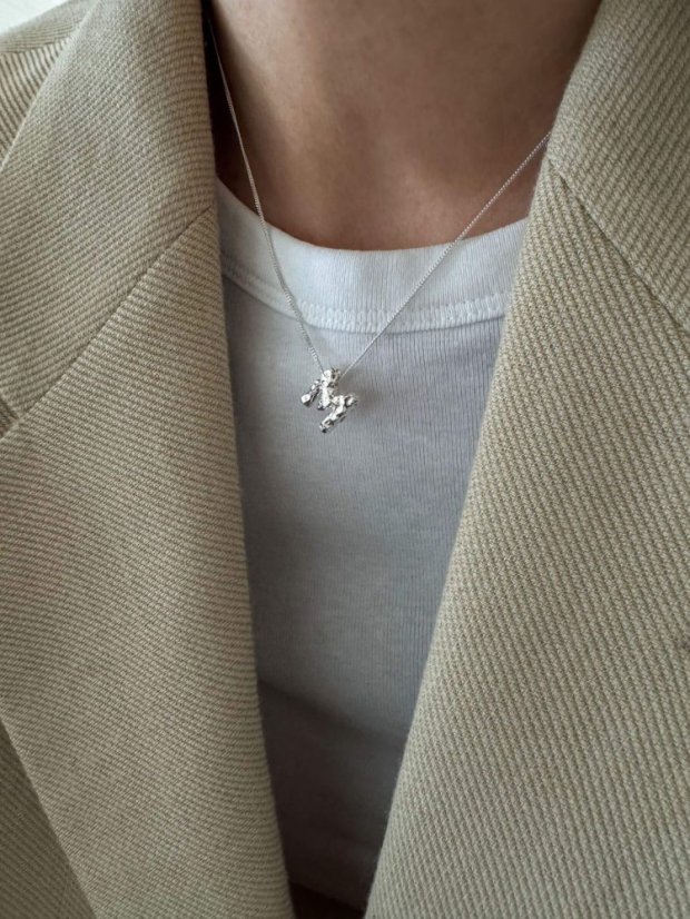 NO MORE Letter Necklace
