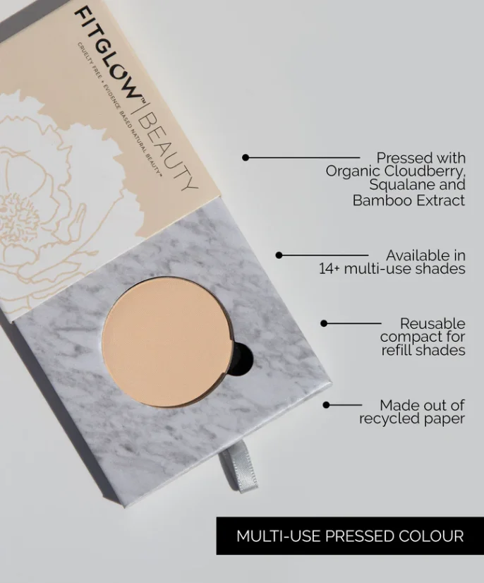 FITGLOW Multi-Use Pressed Shadow + Blush Colour stíny/ tvářenka 4g