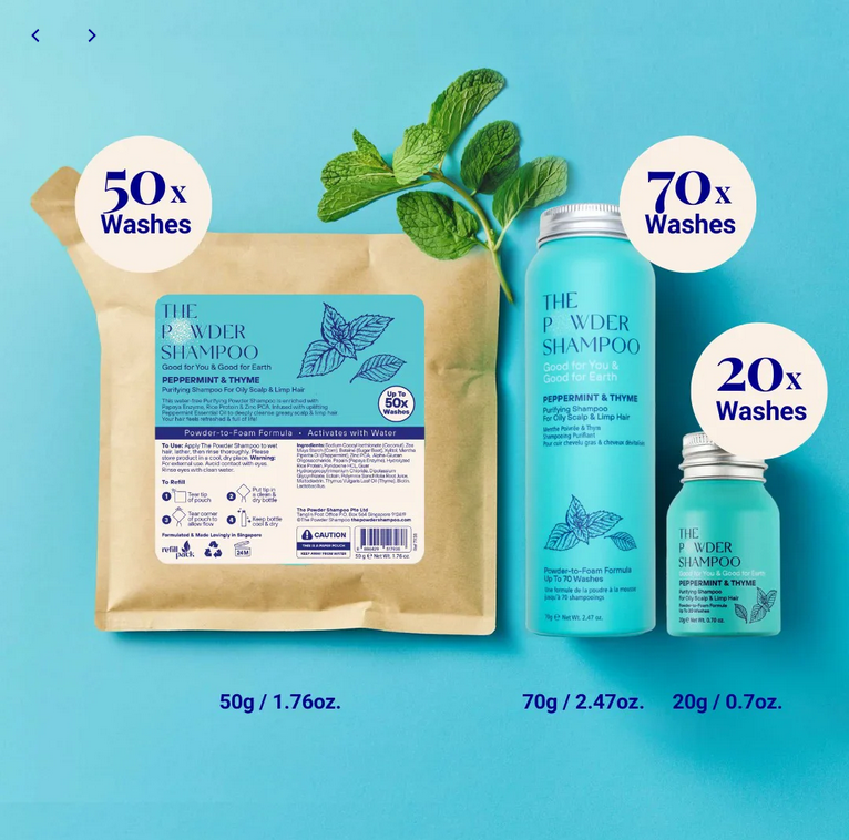 The POWDER SHAMPOO Purifying Shampoo For Oily Scalp & Limp Hair