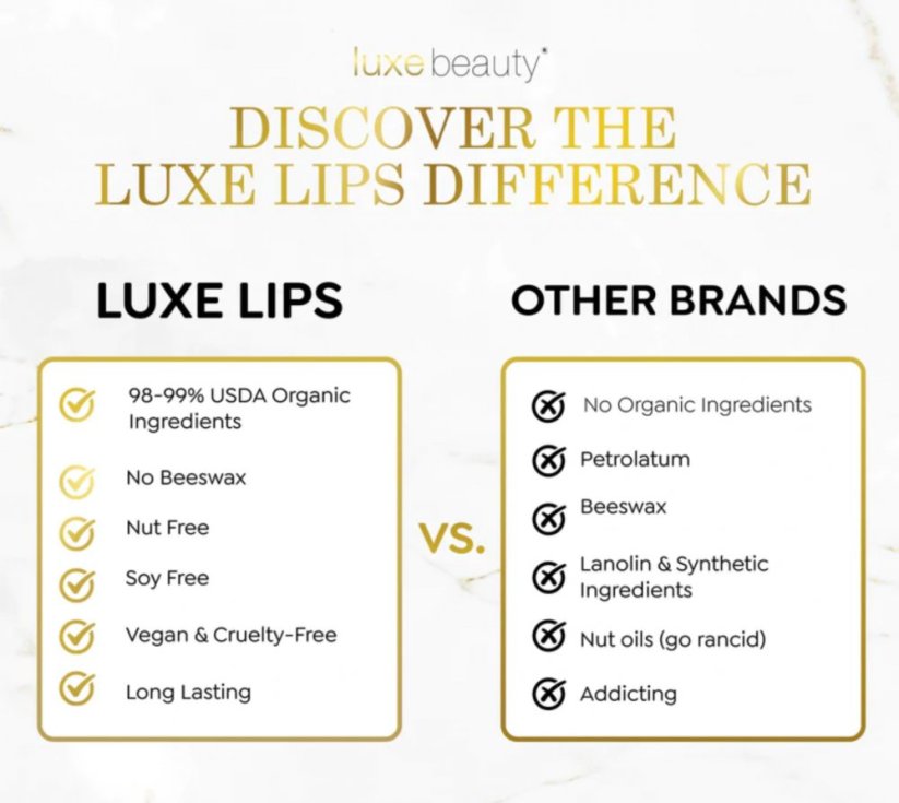 LUXE Beauty Moisturizing Beeswax-free Lip Balm 4,25g