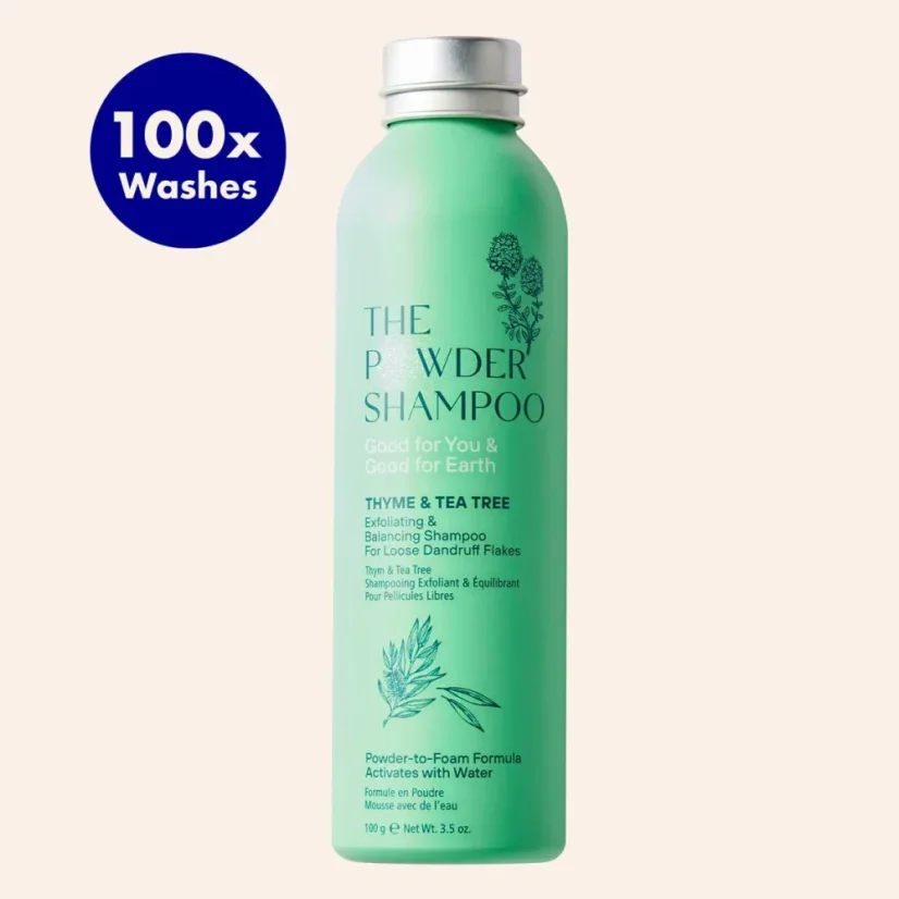 The POWDER SHAMPOO Exfoliating Shampoo For Loose Dandruff Flakes