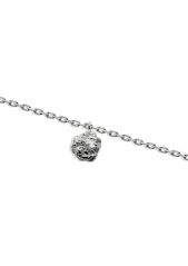 NO MORE Raw Necklace Silver