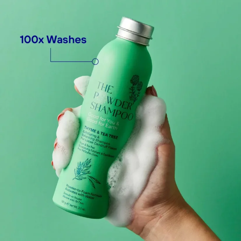 The POWDER SHAMPOO Exfoliating Shampoo For Loose Dandruff Flakes