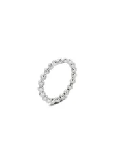 NO MORE Bold Champagne Ring Silver