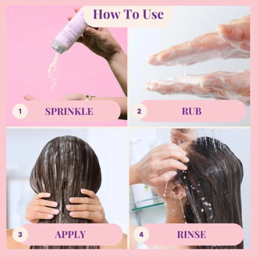 The POWDER SHAMPOO Nourishing Repair Conditioner For Thick, Damaged & Frizzy Hair Geranium & Rosemary