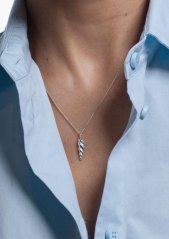 NO MORE SEA HORN NECKLACE SILVER