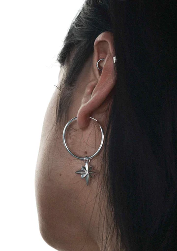 NO MORE North Star Nomad Hoops Silver