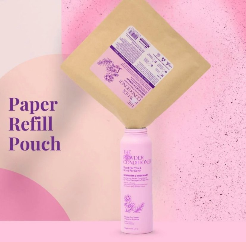 The POWDER SHAMPOO Nourishing Repair Conditioner For Thick, Damaged & Frizzy Hair Geranium & Rosemary