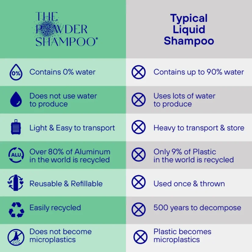 The POWDER SHAMPOO Exfoliating Shampoo For Loose Dandruff Flakes