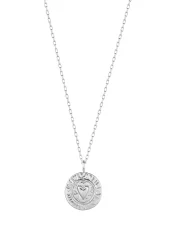 NO MORE HEARTBEAT AMULET BELCHER NECKLACE SILVER