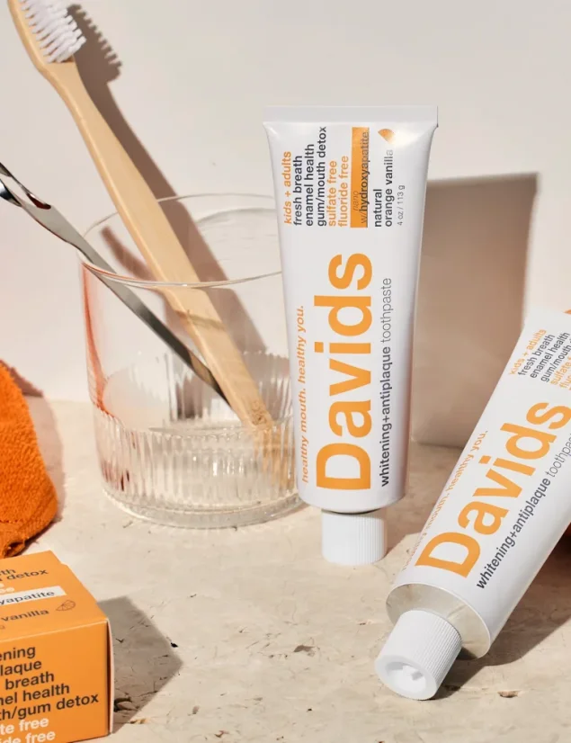 Davids KIDS + ADULTS nano-hydroxyapatite premium toothpaste Orange & Vanilla 113g