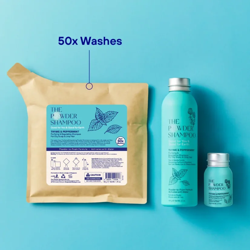 The POWDER SHAMPOO Purifying Shampoo For Oily Scalp & Limp Hair