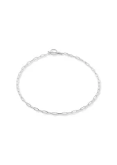 NO MORE Paper Clip Choker Silver