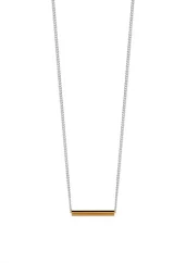 NO MORE Pipe Necklace Gold