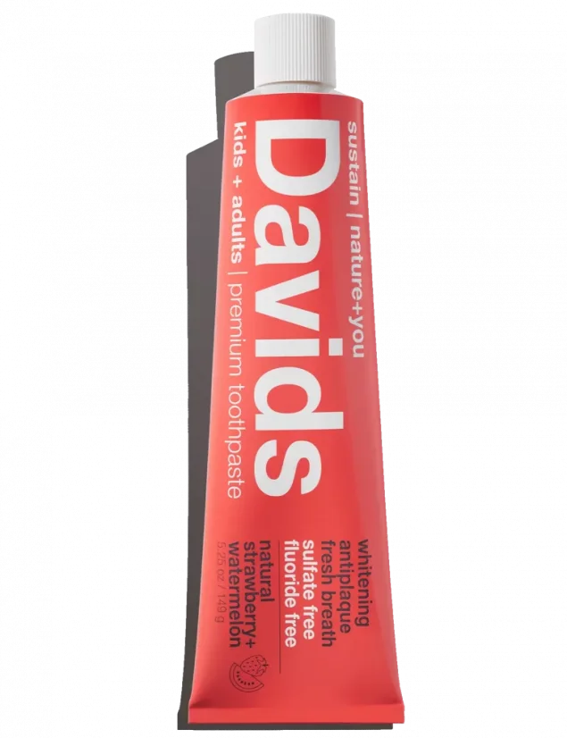 DAVIDS KIDS + Adults Premium Toothpaste Strawberry&Watermelon 149g