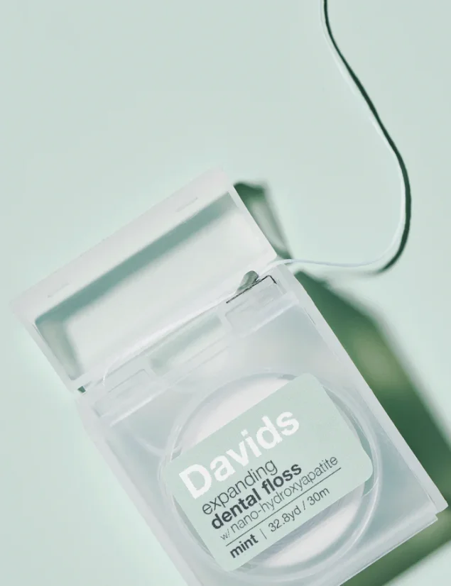 Davids zubní nit / celé balení + refill / mint / 60m