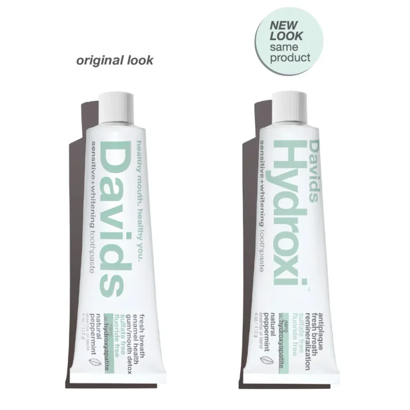 DAVIDS Sensitive+Whitening nano-hydroxyapatite premium toothpaste Peppermint