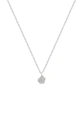 NO MORE Raw Necklace Silver
