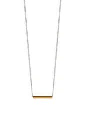NO MORE Pipe Necklace Gold
