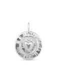 Heartbeat Amulet  Pendant Silver