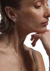 NO MORE SEA CORAL EARRINGS SILVER